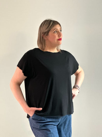 Susy Star - T-shirt Kimono taglio vivo