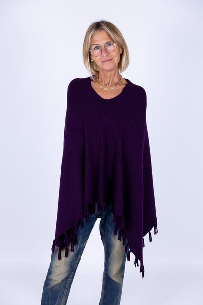 Arvs - Poncho con frange