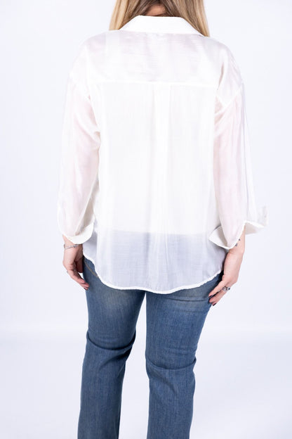 Susy Star - Camicia con tasca in paillettes