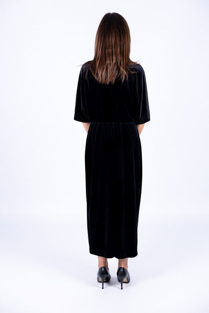 Tensione In - Abito ciniglia nero