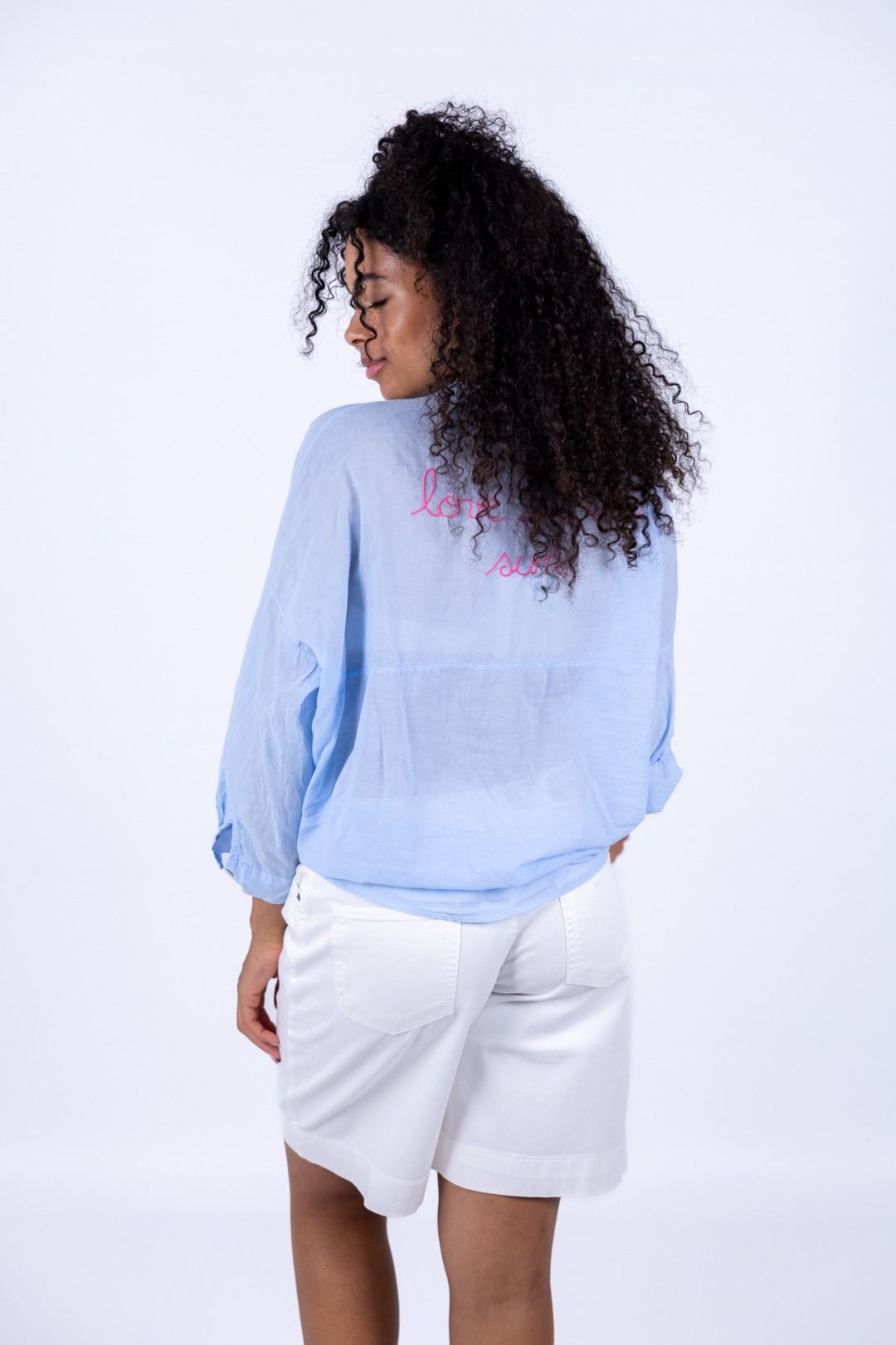 Tensione In - Camicia mussola con scritta