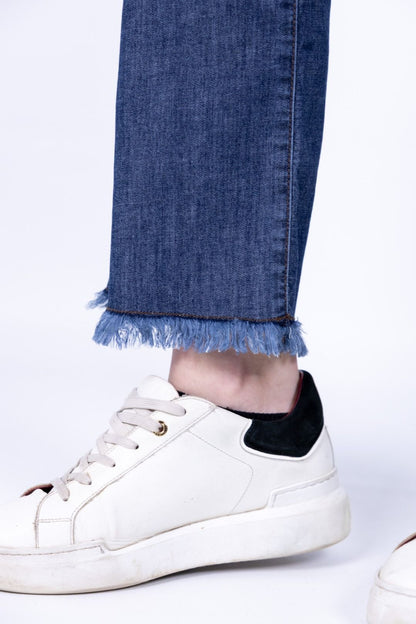 Ragno - Jeans straight pockets con frange C