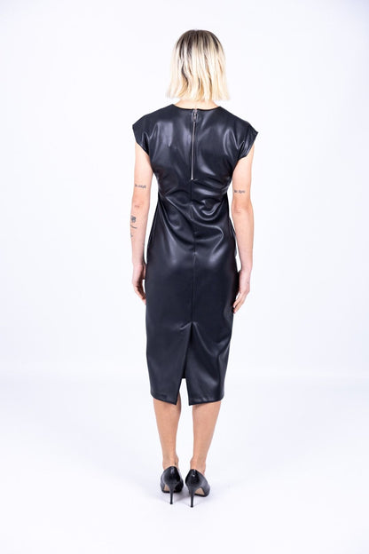 Le Streghe - Abito ecopelle scollo V