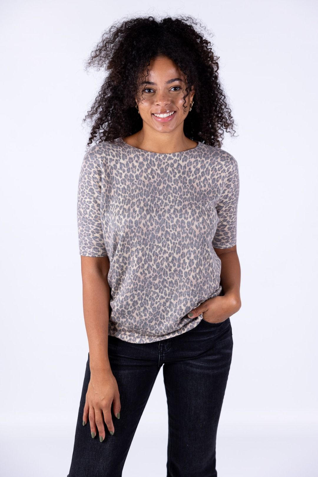 Susy Mix - Maglia maculata mezza manica