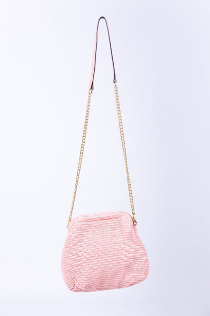 Gulp - Borsa in raffia con chiusura magnetica