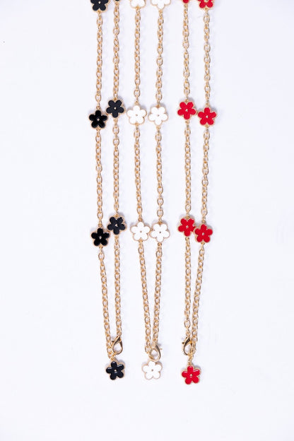 New Star - Cintura a catena con fiore