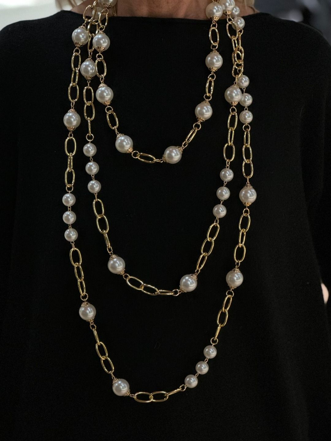 Pupillo - Collana catena e perle