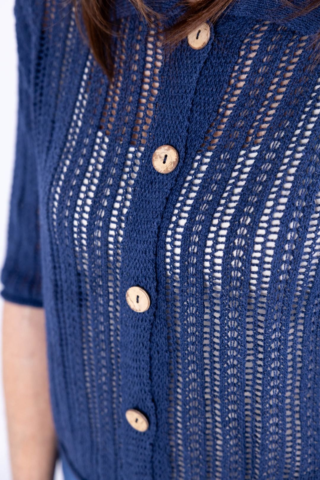 Le Streghe - Giacchino con colletto traforato