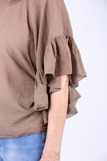 Novepuntouno - Camicina con voulant