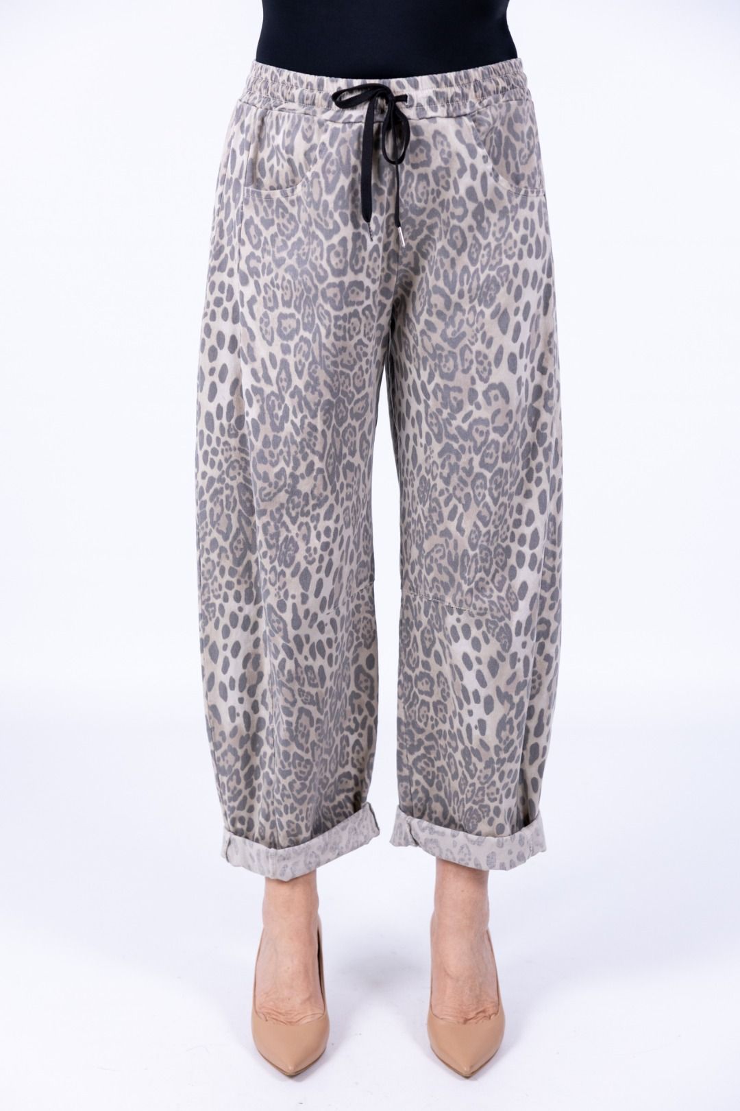 Susy Mix - Pantalone con coulisse maculato