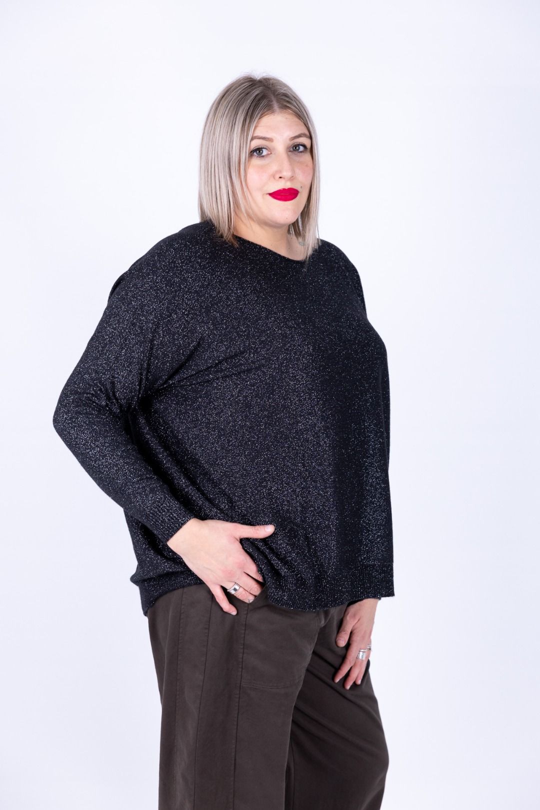 Susy Star - Maglia barca con lurex