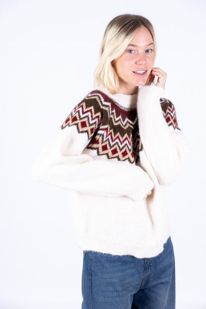 Susy Mix - Maglia jacquard lurex