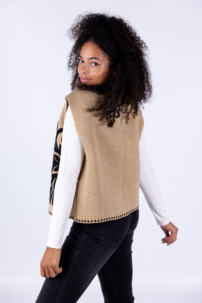 Tensione in - Gilet ricamo