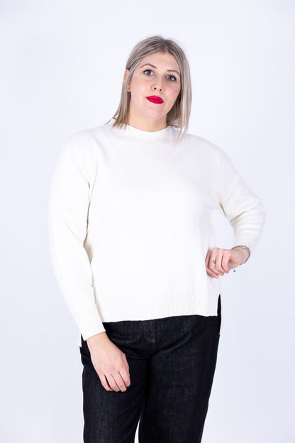 Ragno - Maglia collo a giro con costine sul collo