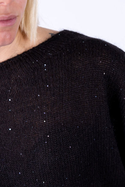 HaveOne - Poncho con paillettes