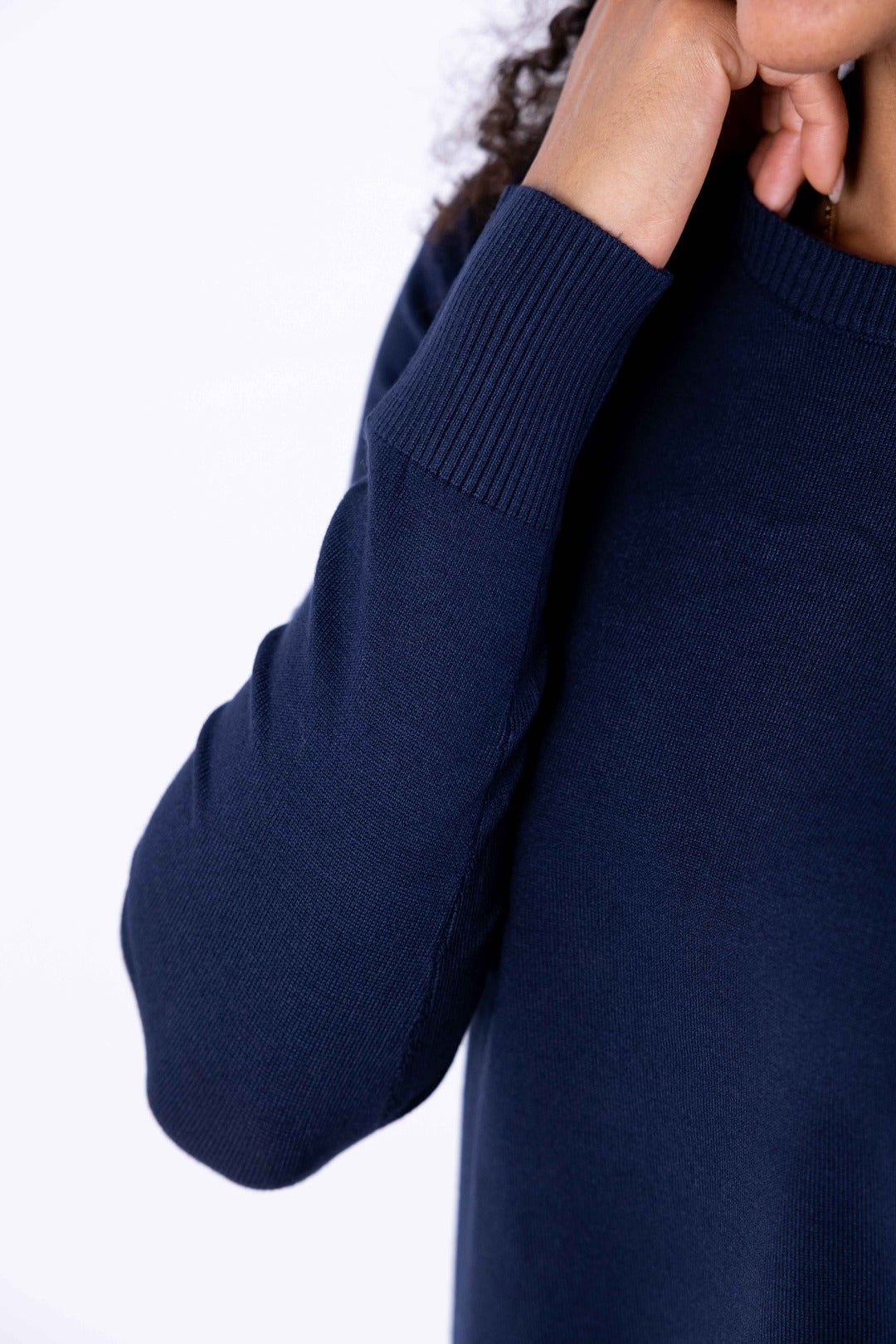 Ragno - Maglia girocollo con spacchi laterali