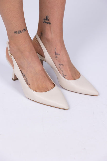 Ovyè - Scarpa slimback con tacco