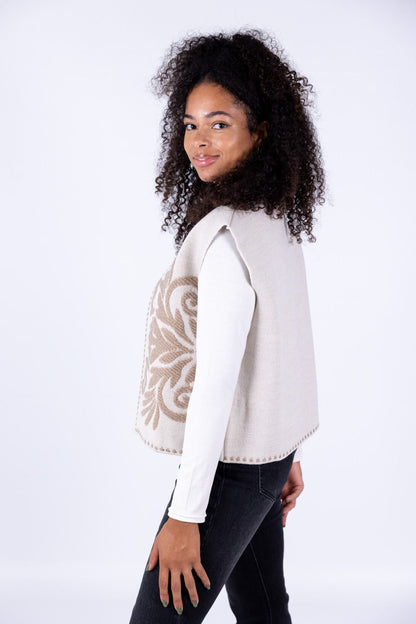 Tensione in - Gilet ricamo