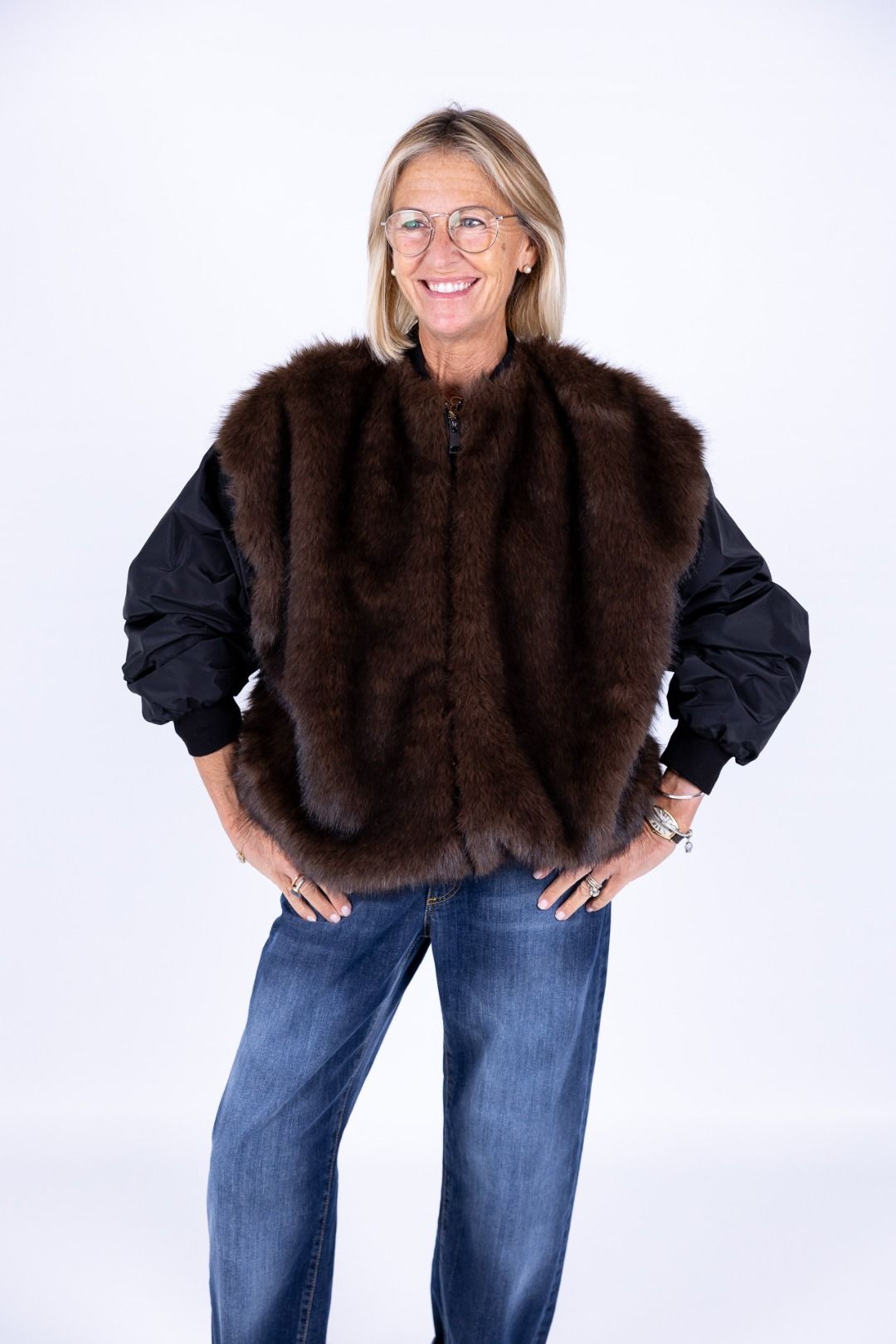 Susy Mix - Bomber con pelliccia