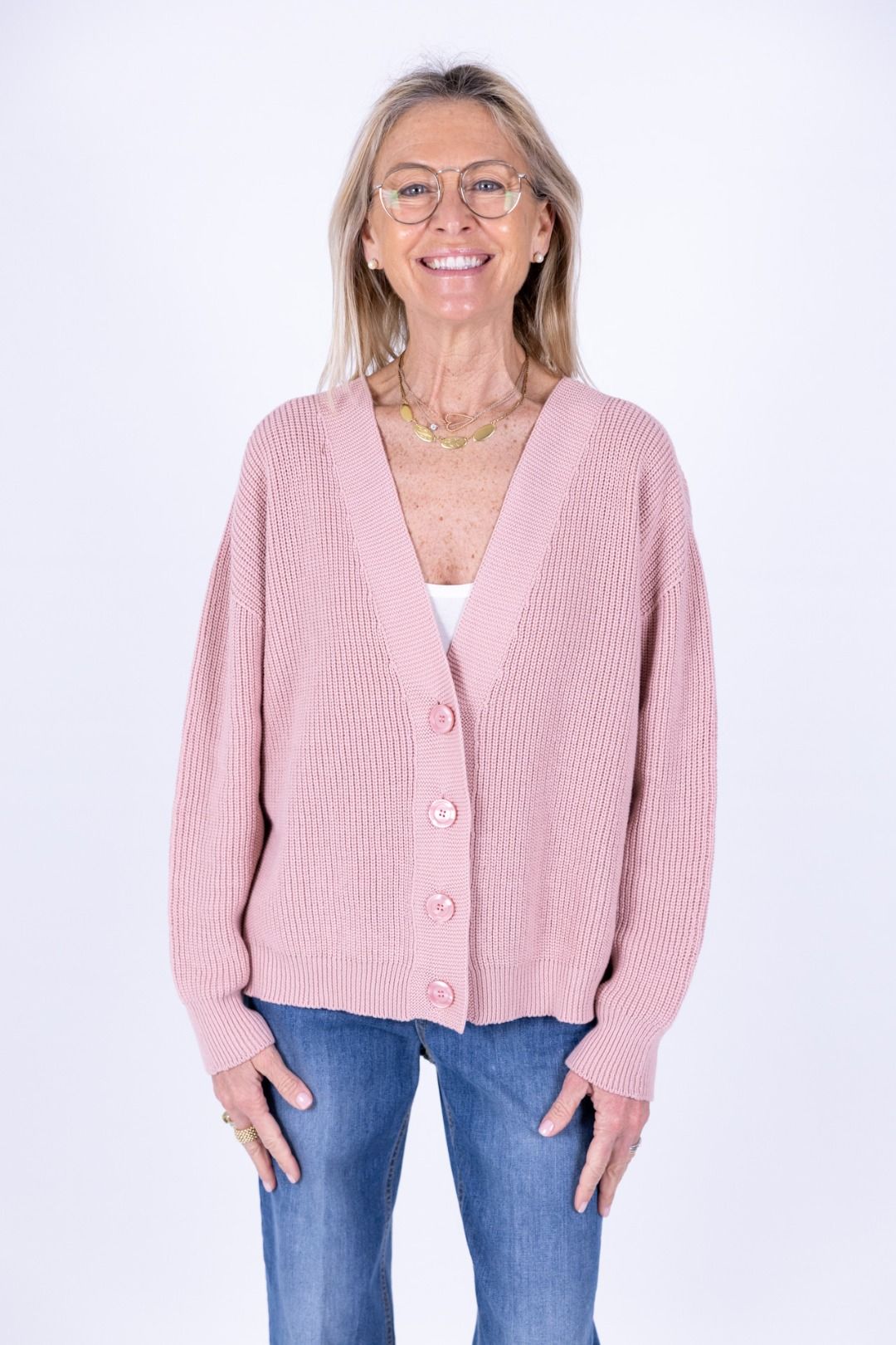 Susy Mix - Cardigan punto pannocchia
