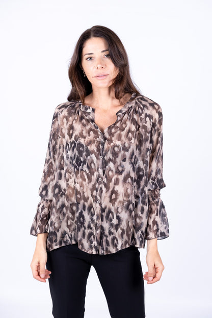 Philia Loft - Camicia viscosa in fantasia