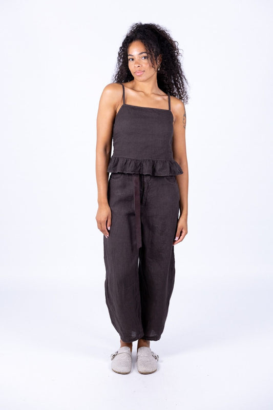 Susy Mix - Pantalone baggy in lino