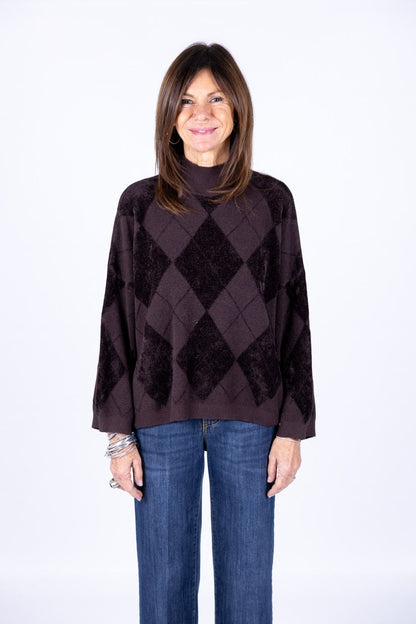 Susy Mix - Maglia con losanghe