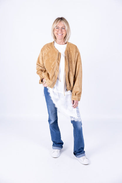 Susy Mix - T-shirt over con pizzo