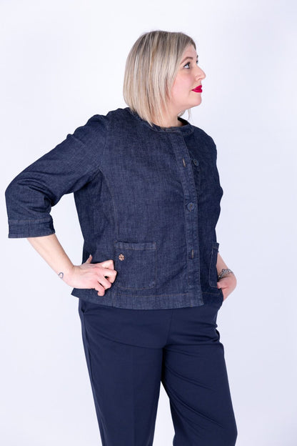 Ragno - Giacca Light Denim manica 3/4 C