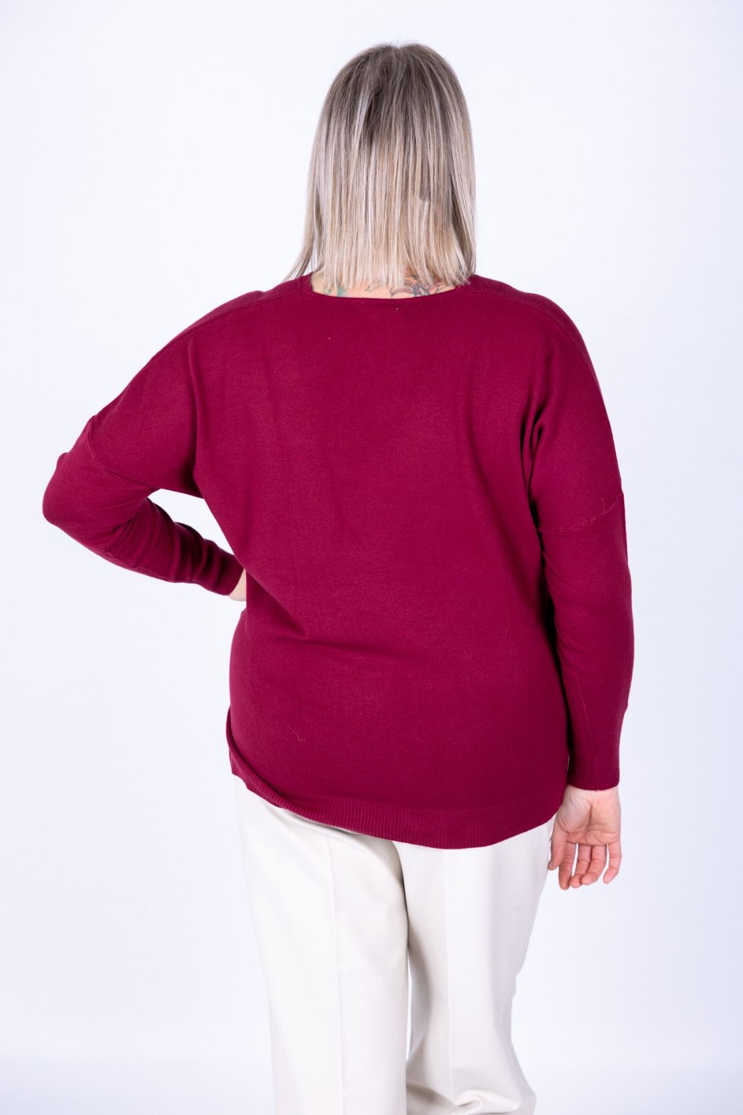 Dejavù - Maglia scollo a V con spacchetti