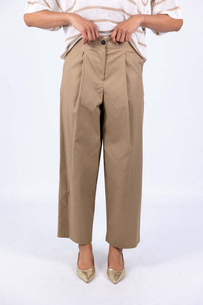 Tensione In - Pantalone cotone con pence