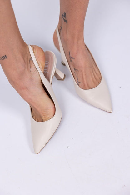 Ovyè - Scarpa slimback con tacco