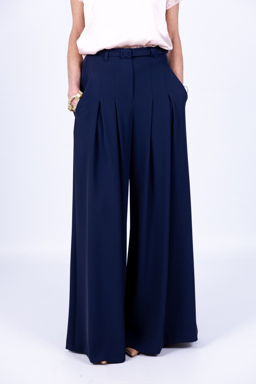Imperial - Pantalone palazzo con pence