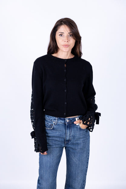 Philia Loft - Cardigan con pizzo