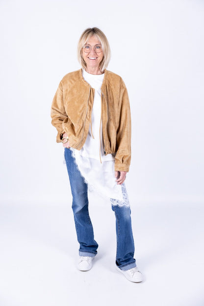 Susy Mix - T-shirt over con pizzo