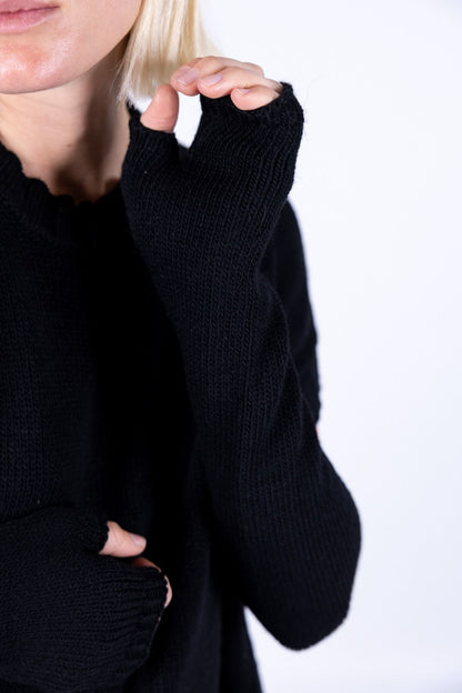 Tensione in - Gilet stondato con manicotti