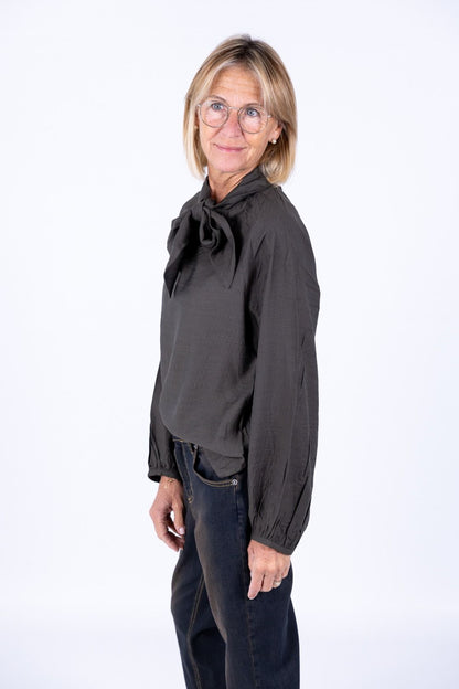 Surkana - Blusa con fiocco