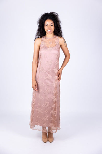 Emme - Abito pizzo rosa