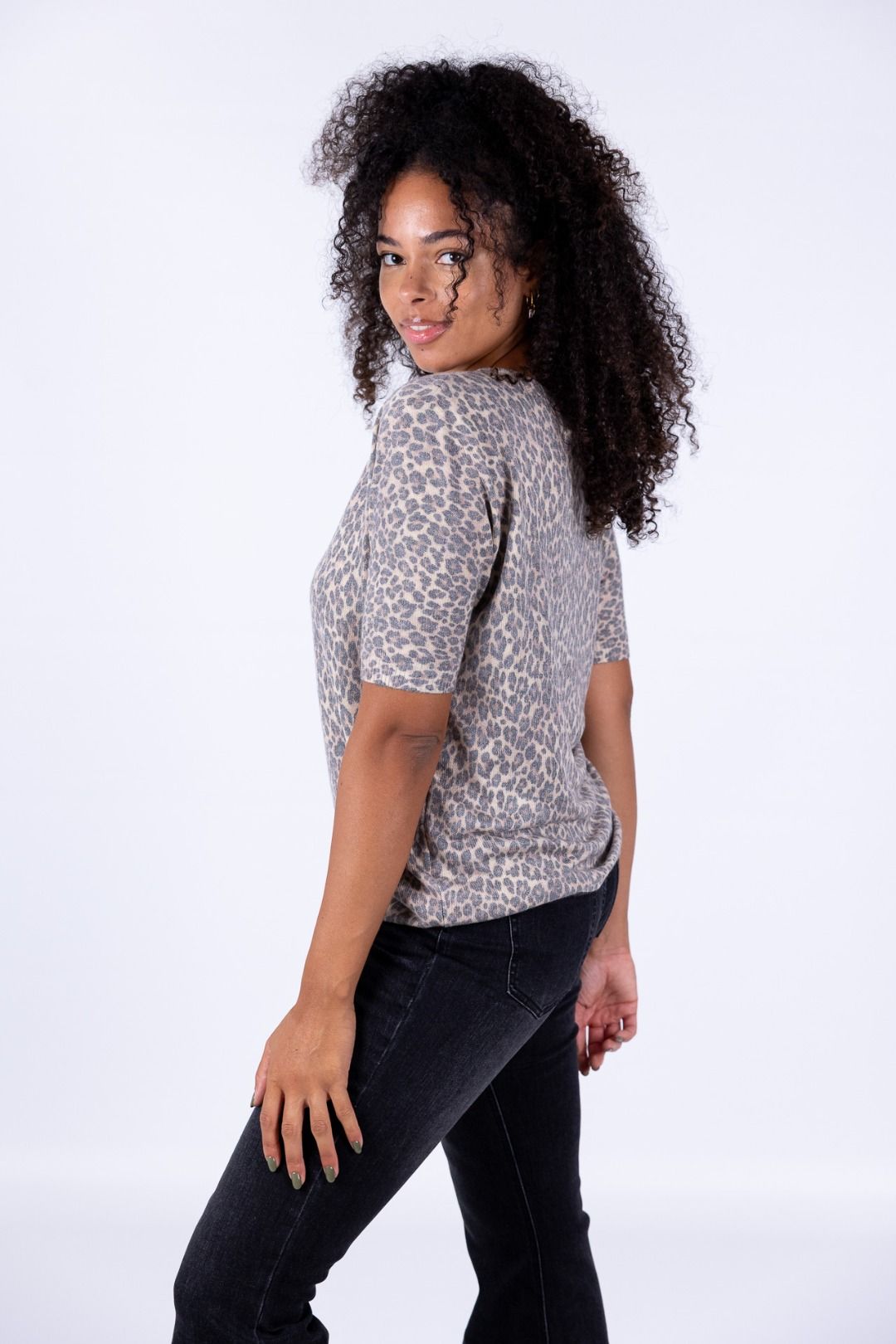 Susy Mix - Maglia maculata mezza manica