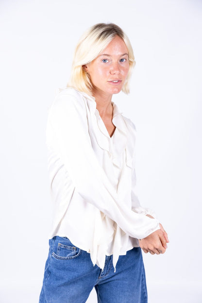 HaveOne - Camicia viscosa con Rouche