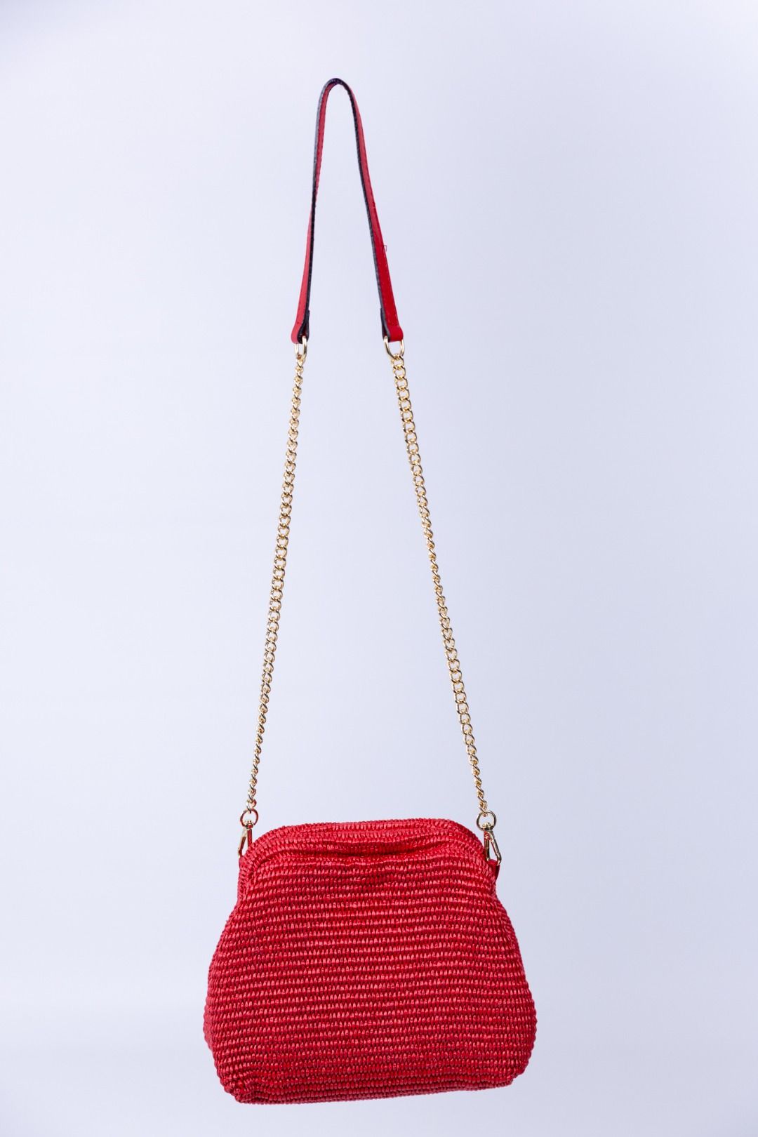 Gulp - Borsa in raffia con chiusura magnetica