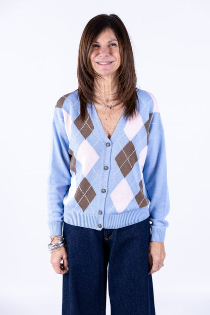 Tensione In - Cardigan rombi