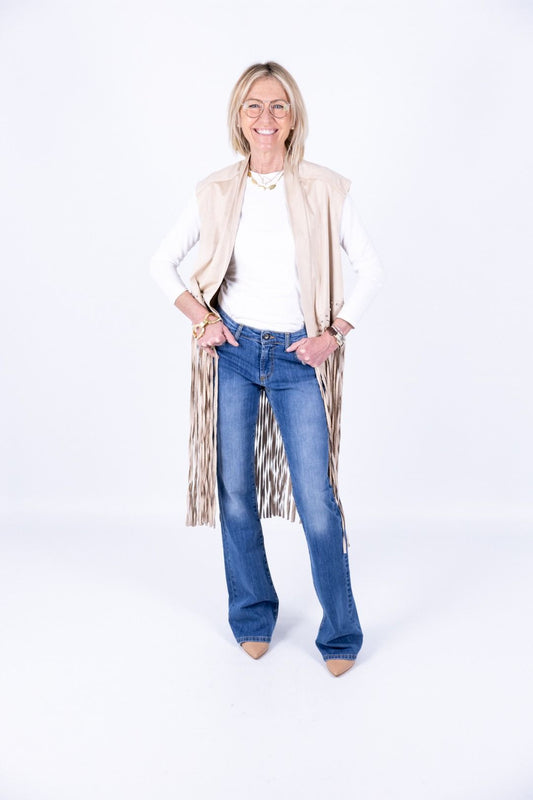 HaveOne - Gilet con frange