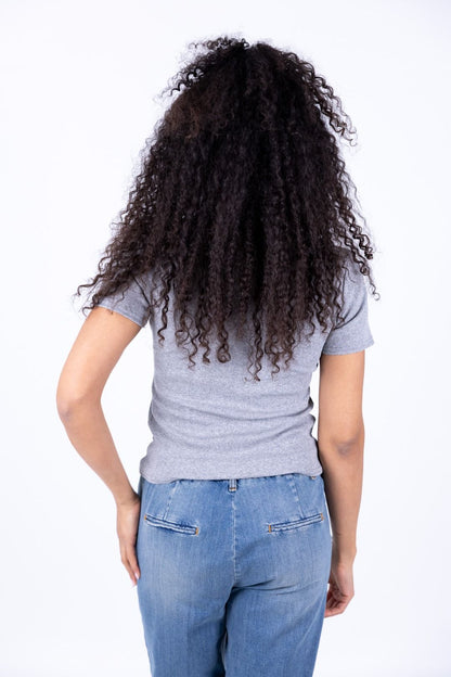 Le Streghe - T-shirt costine con bottoni