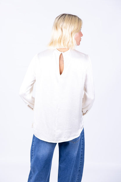 HaveOne - Camicia viscosa con fiocco