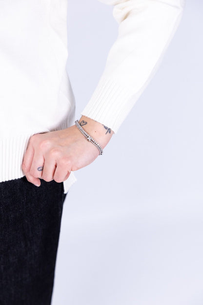 Ragno - Maglia collo a giro con costine sul collo