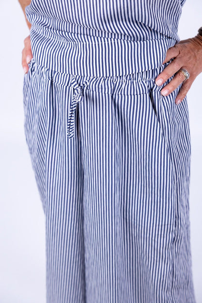 Le Streghe - Completo Top con pantalone a righe
