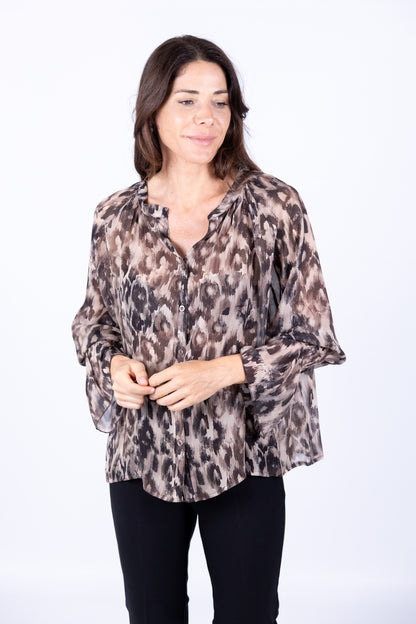 Philia Loft - Camicia viscosa in fantasia