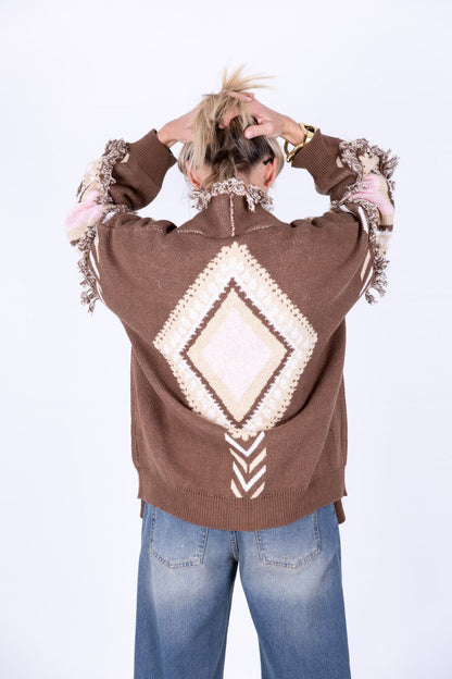 Tensione In - Cardigan rombi