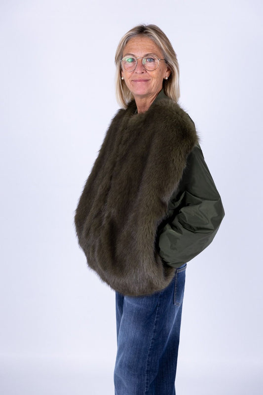 Susy Mix - Bomber con pelliccia